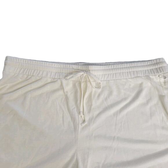 Andie Swim Lounge Shorts Large White EcoBamboo Elastic Waist Swim Coverup NWT - Picture 3 of 7